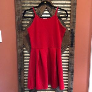 Red Halter Dress